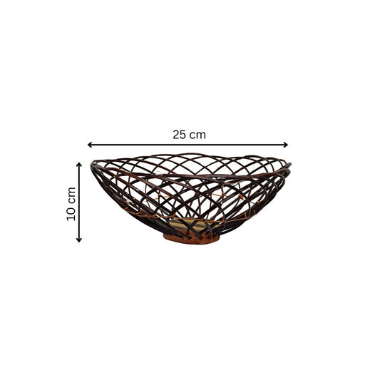 Bamboo Round Basket - 25 cm