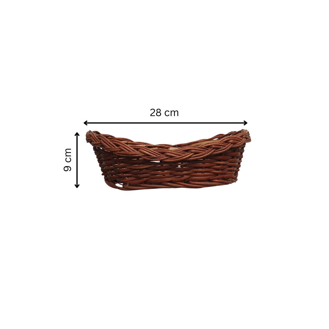 Cane Boat Basket - 28 cm
