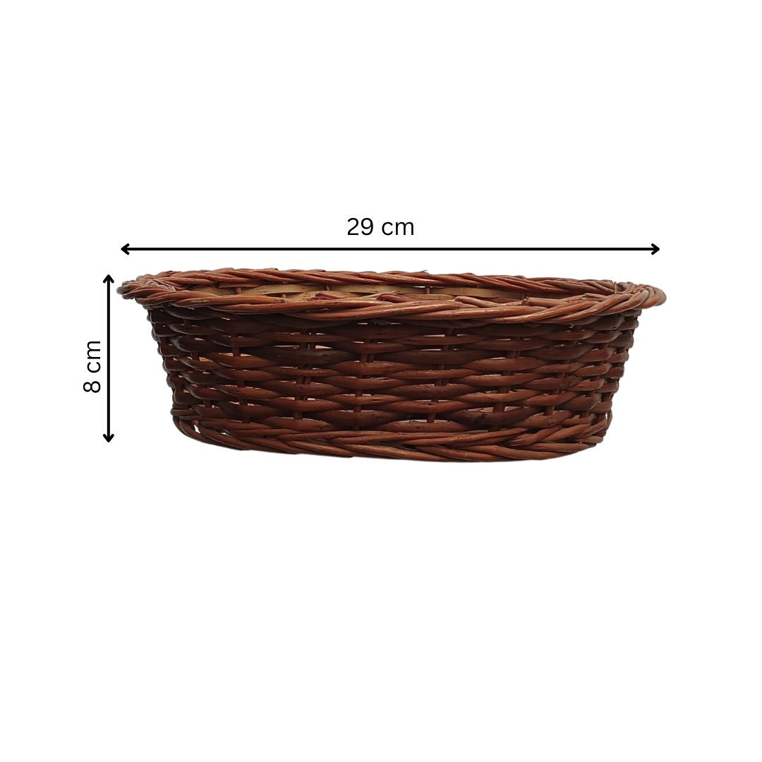 Cane Round Basket - 29 cm