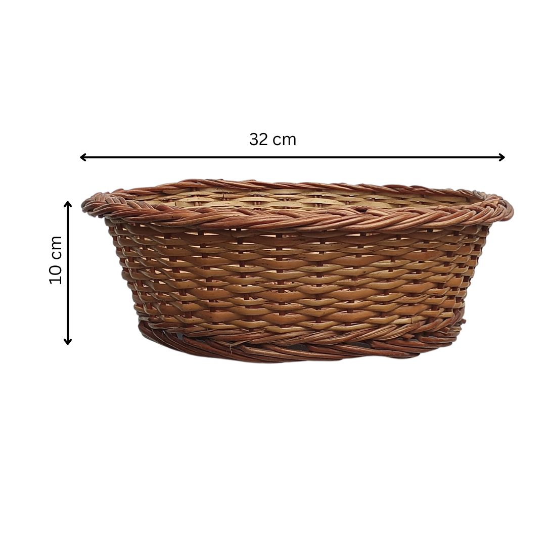 Cane Round Basket - 32 cm