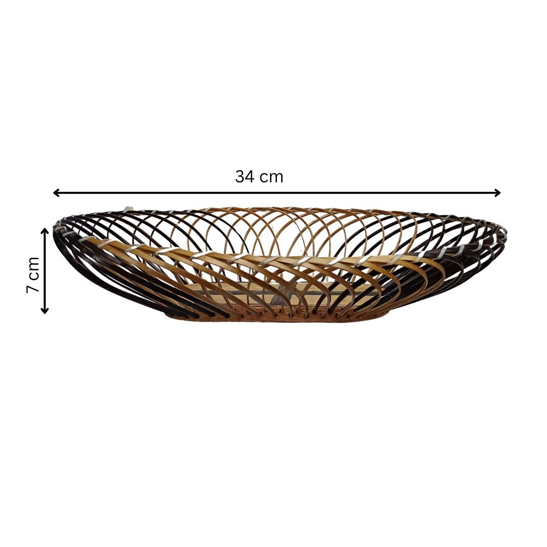 Bamboo Oval Basket - 34 cm X 28 cm