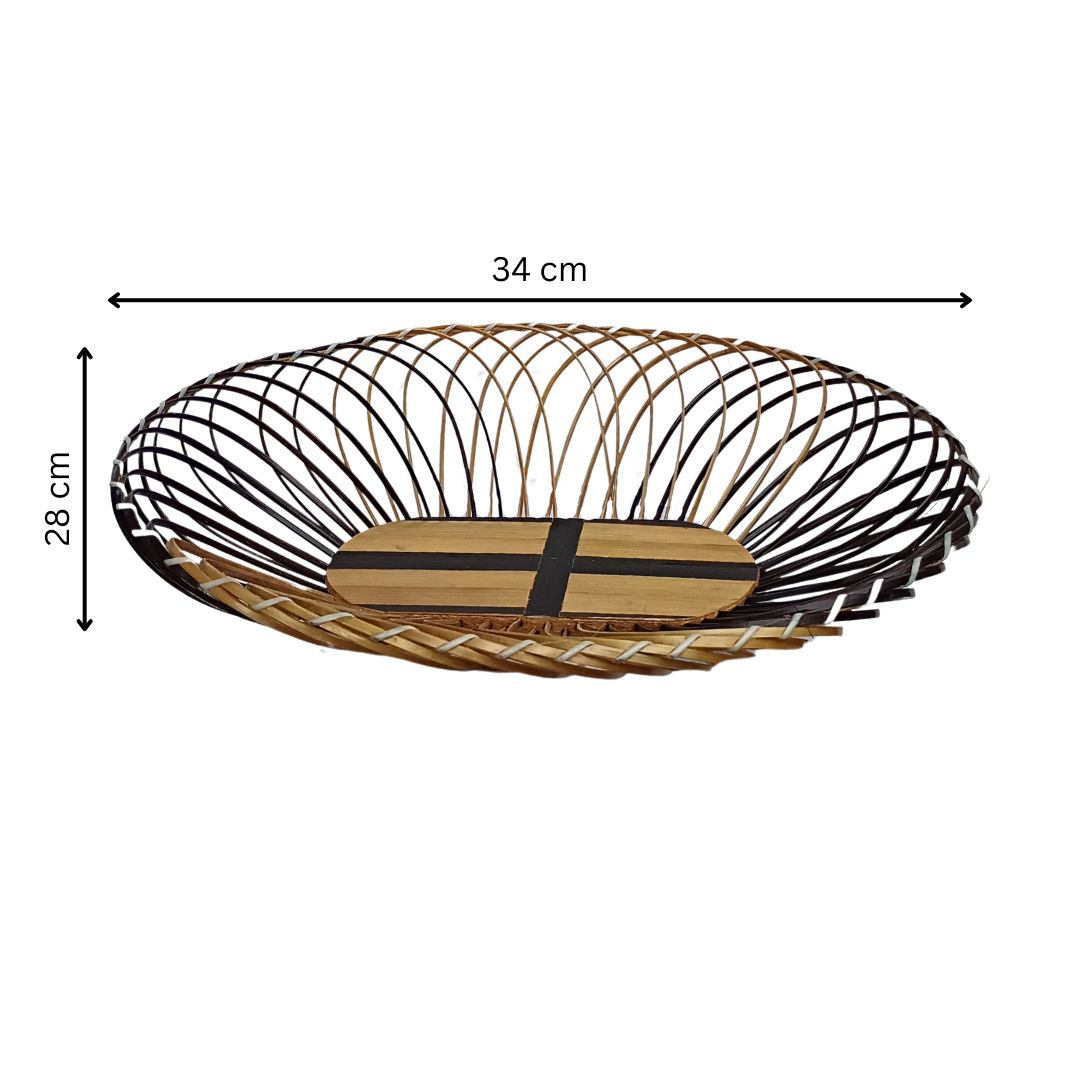 Bamboo Oval Basket - 34 cm X 28 cm
