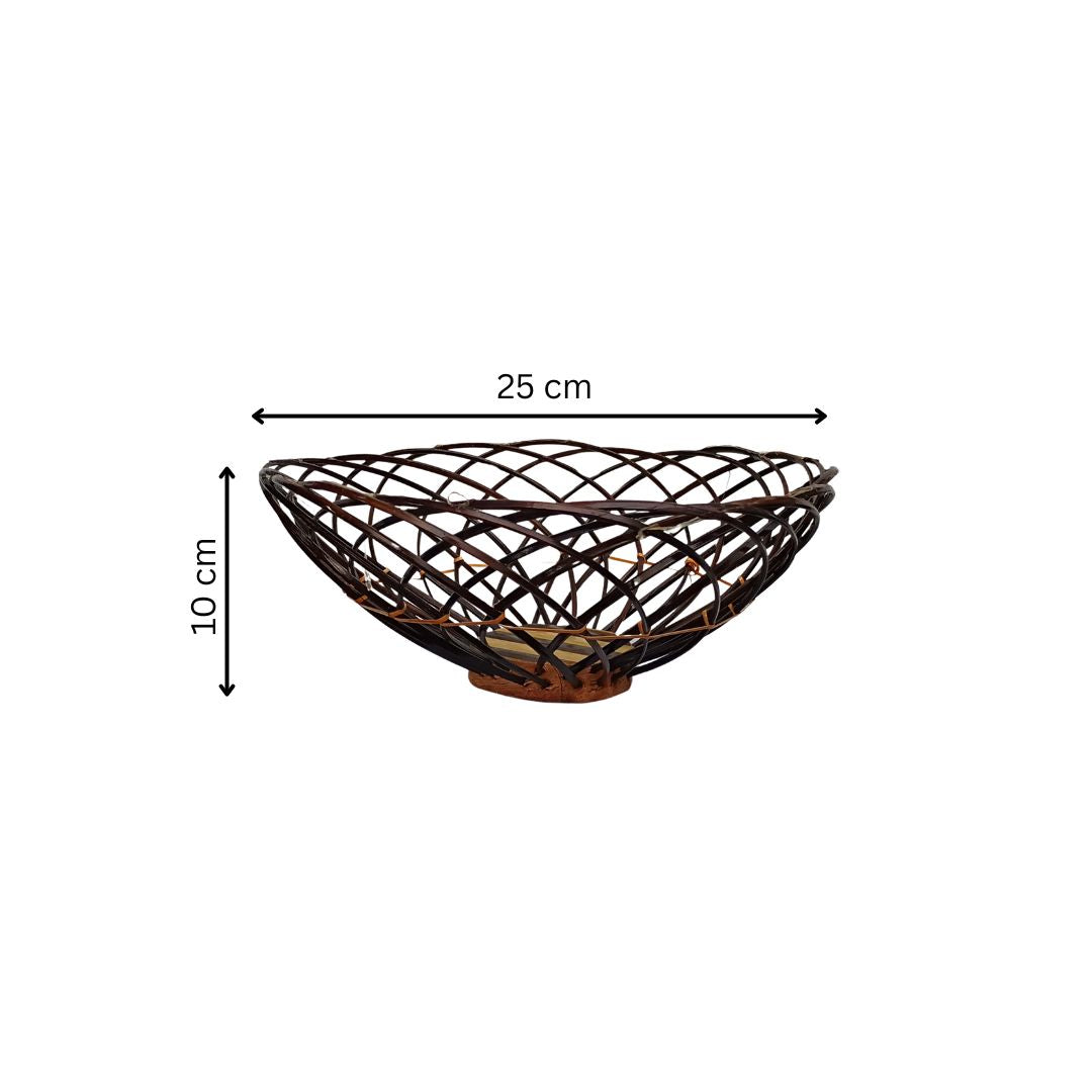 Bamboo Round Basket - 25 cm