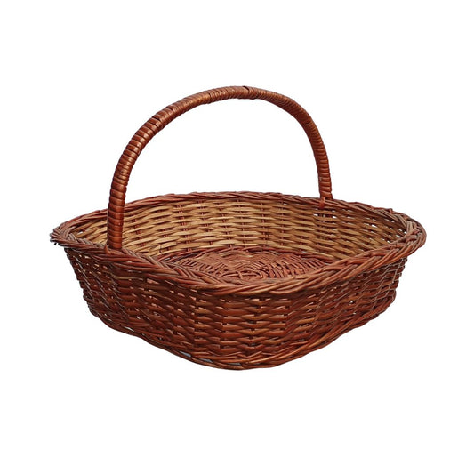 Cane Square Basket with Handle - 40 cm