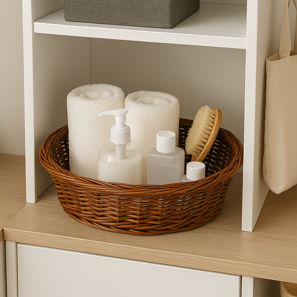 Cane Oval Basket - 34 cm X 26 cm