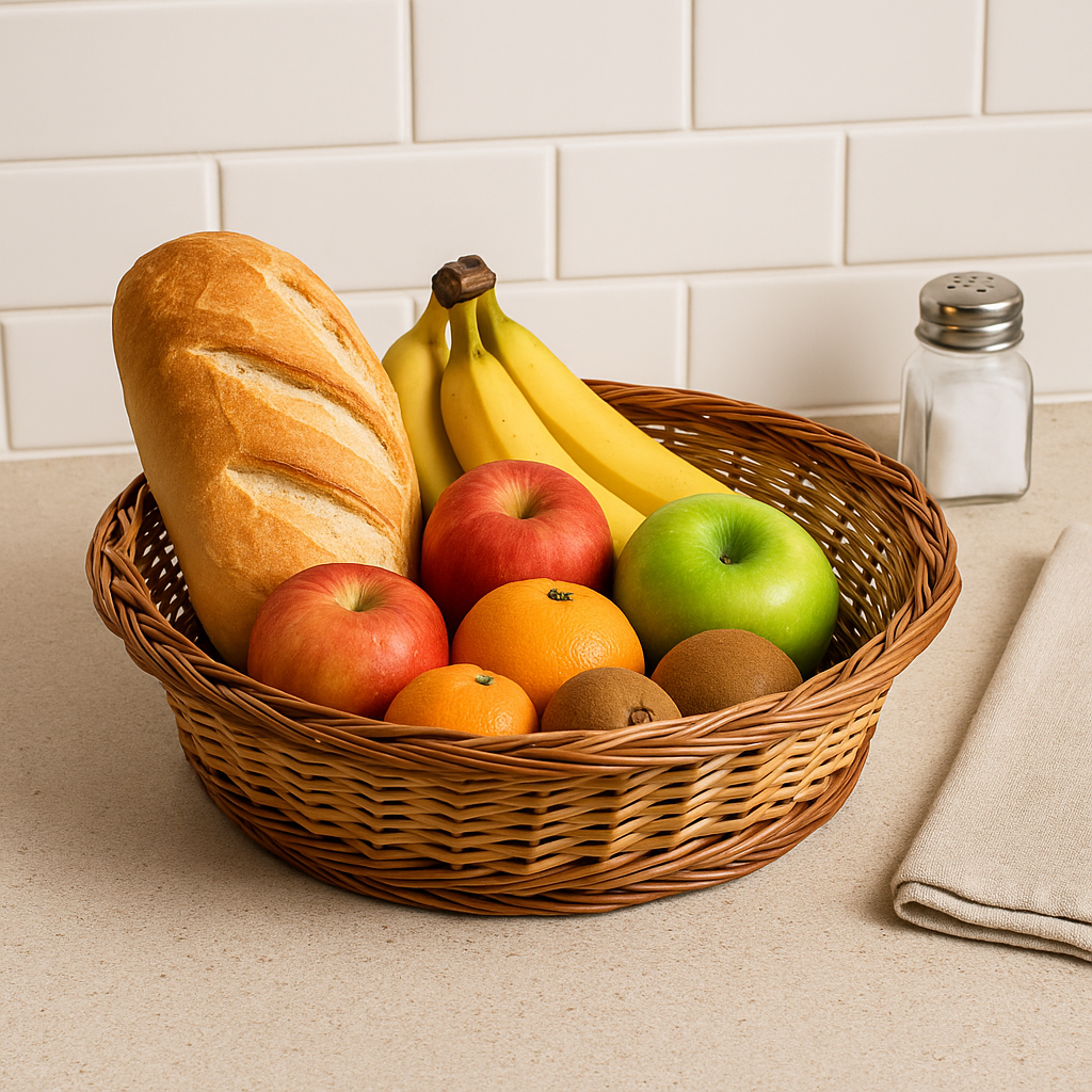 Cane Round Basket - 32 cm