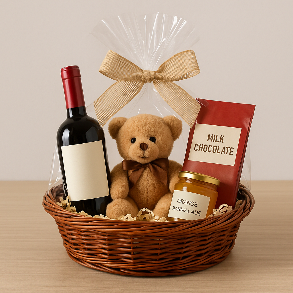 Cane Round Basket - 29 cm