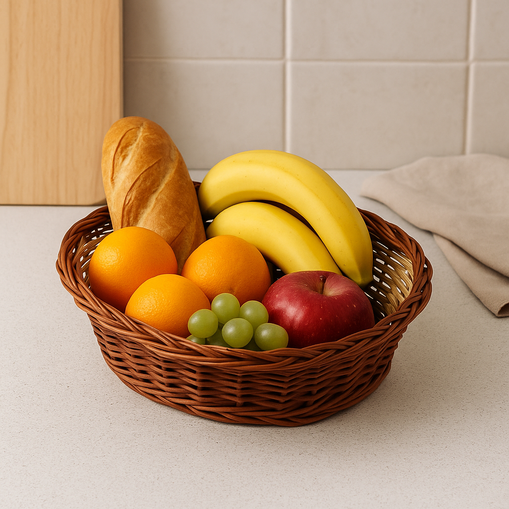 Cane Boat Basket - 28 cm