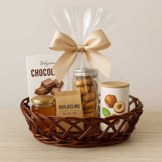 Cane Jally Oval Basket - 28 cm X 20 cm