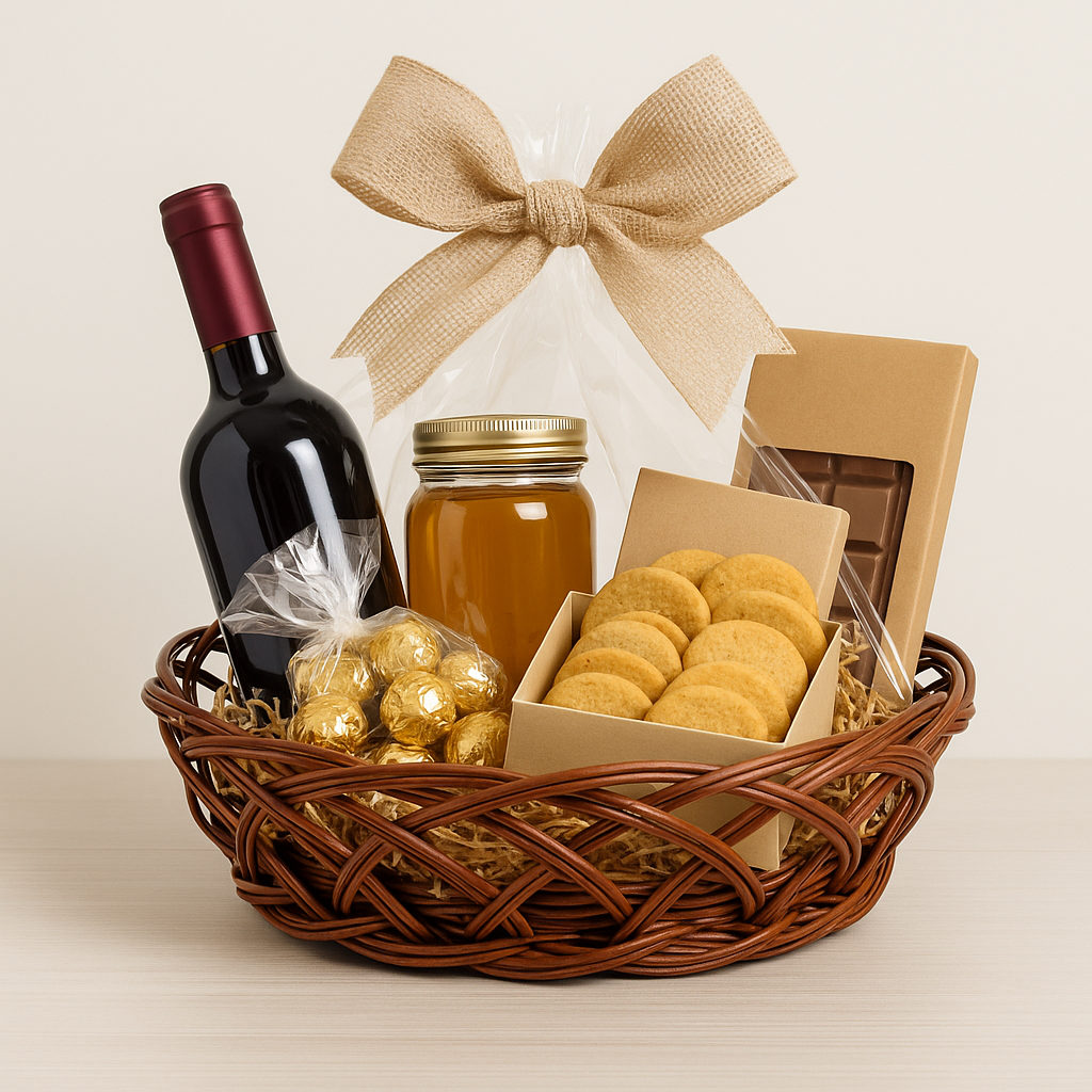 Cane Jally Round Basket - 36 cm