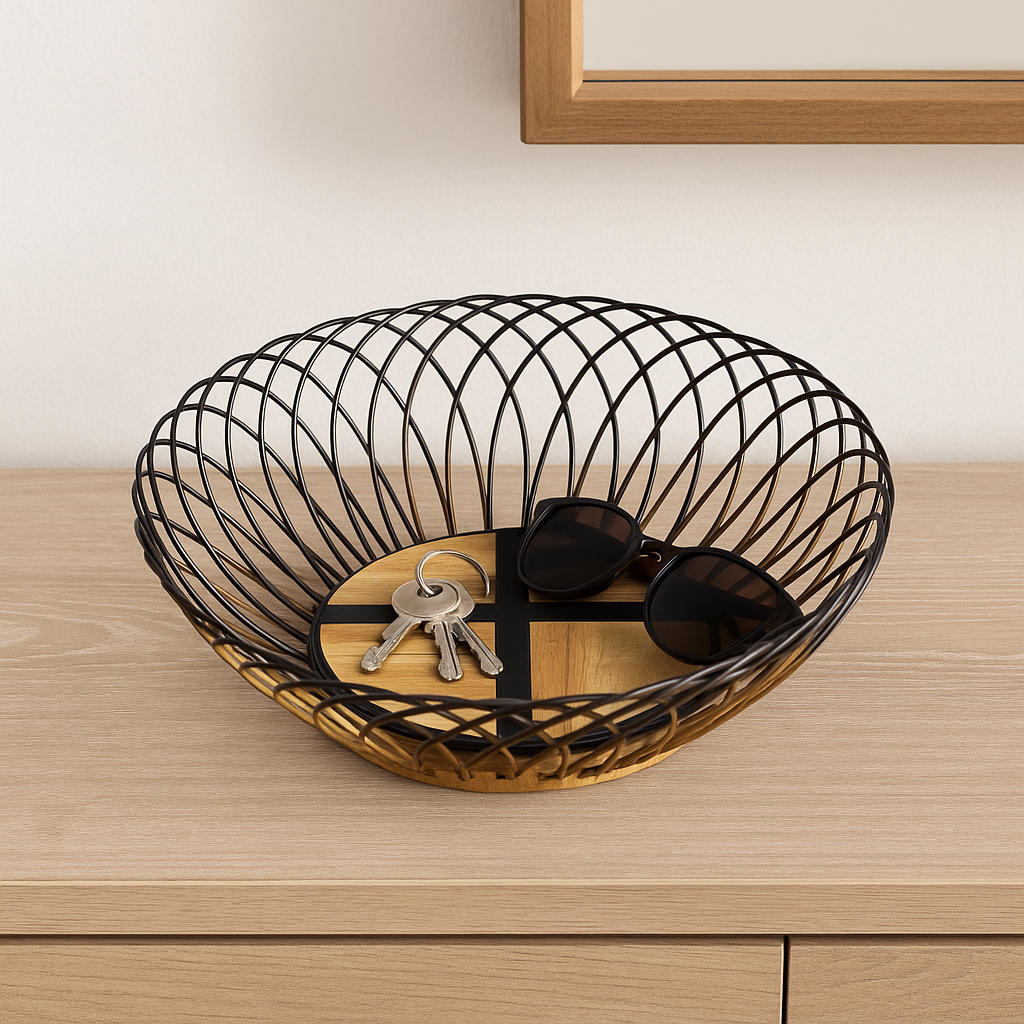 Bamboo Round Basket - 28 cm