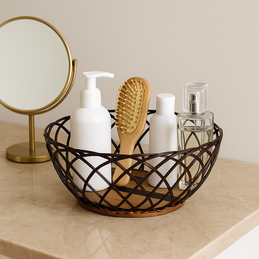 Bamboo Round Basket - 25 cm