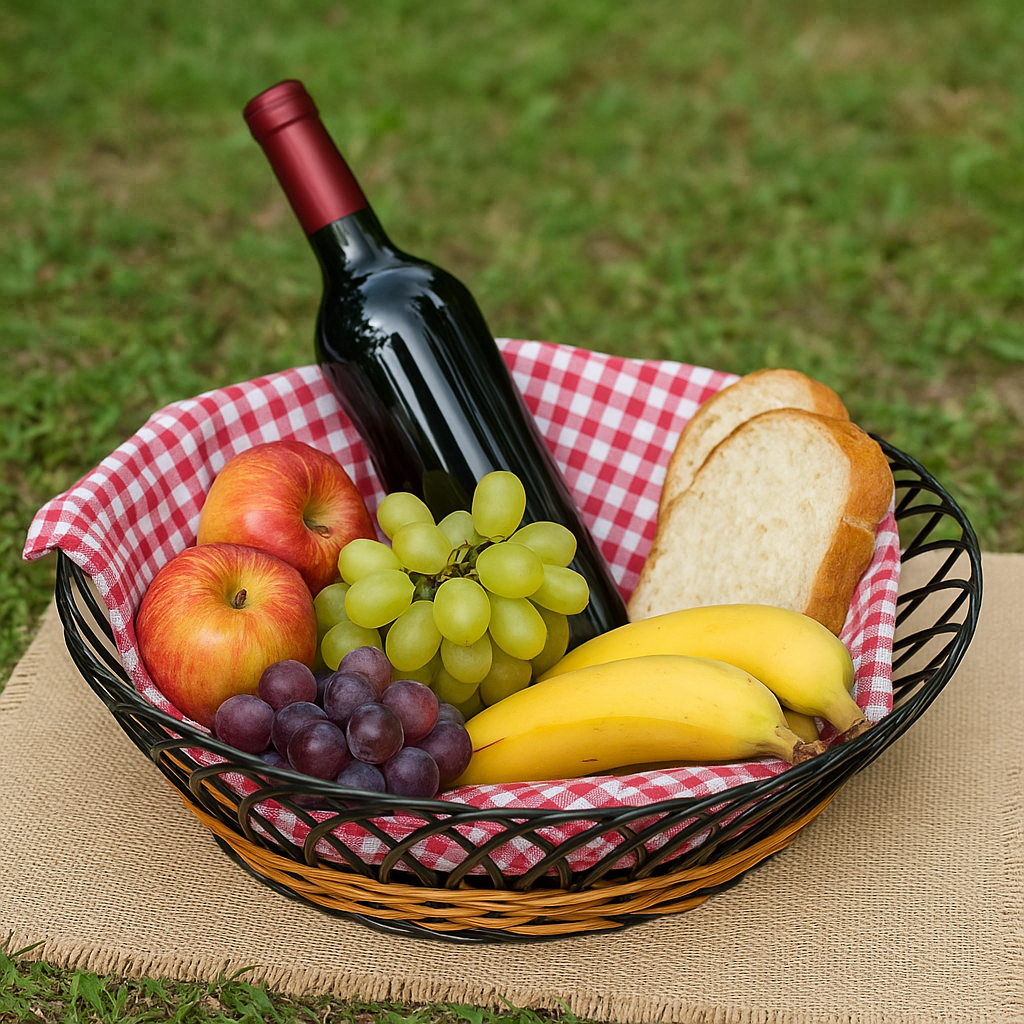 Bamboo Oval Basket - 34 cm X 28 cm