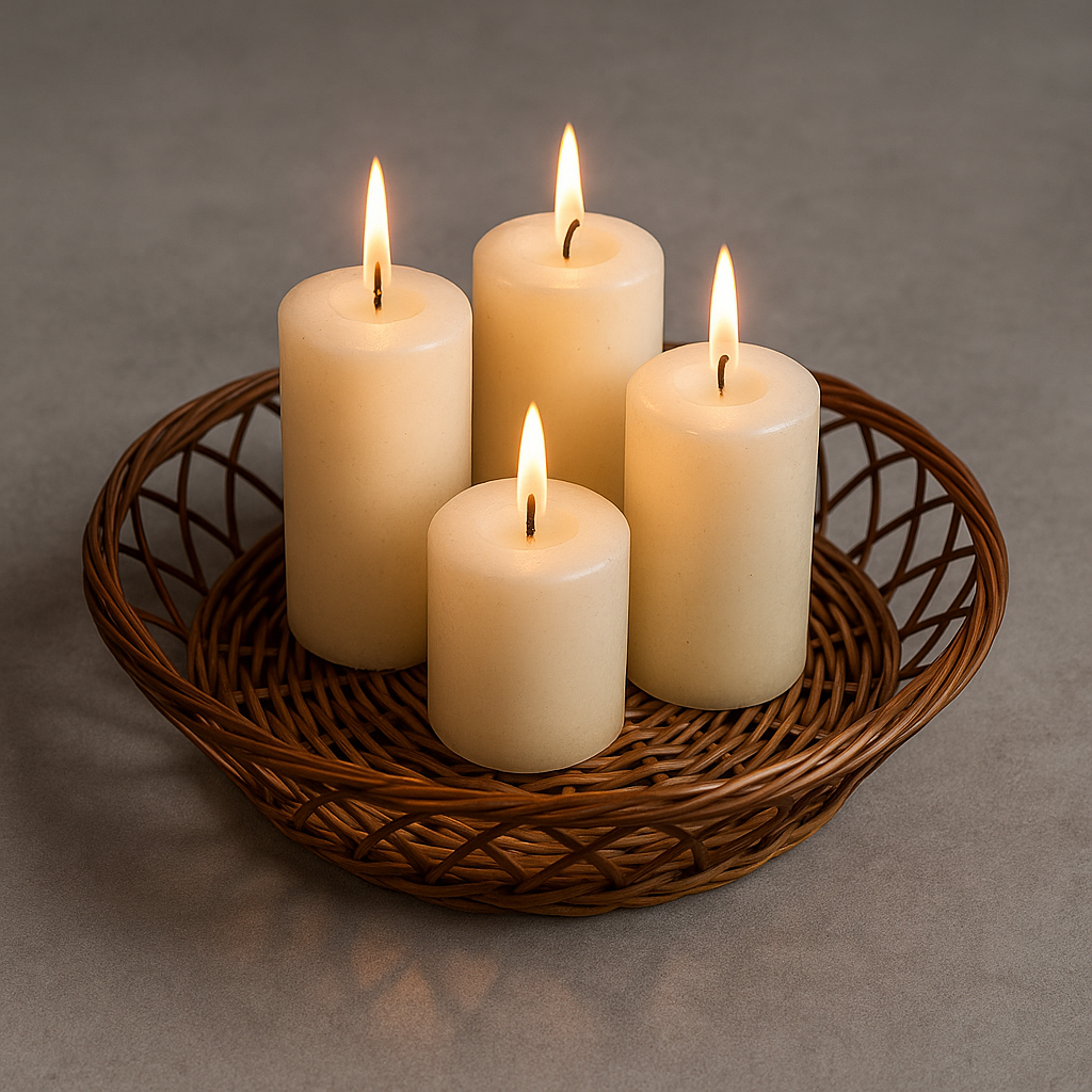 Bamboo Round Basket - 28 cm