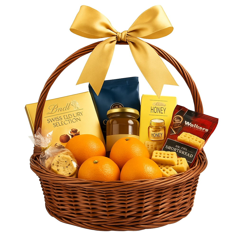 Cane Oval Basket with Handle - 40 cm X 28 cm