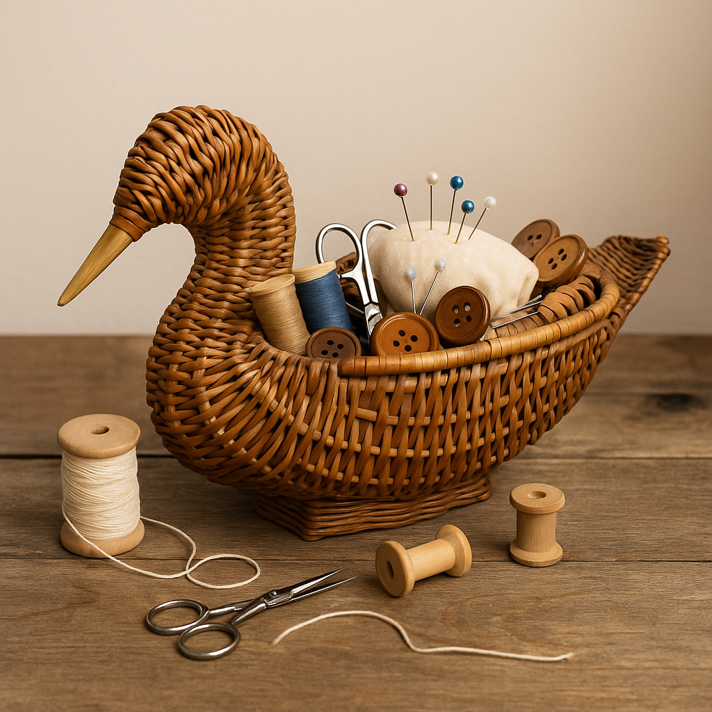 Cane Duck with Lid