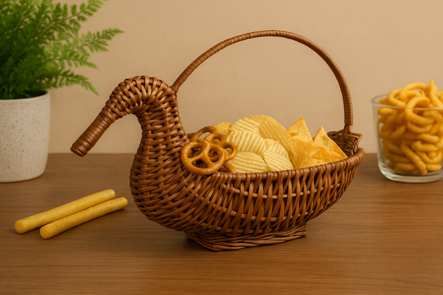 Cane Duck with Handle