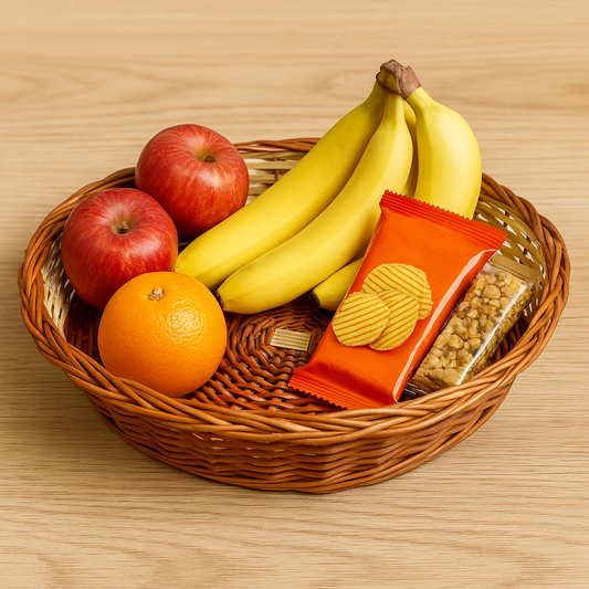 Cane Heart Basket - 38 cm